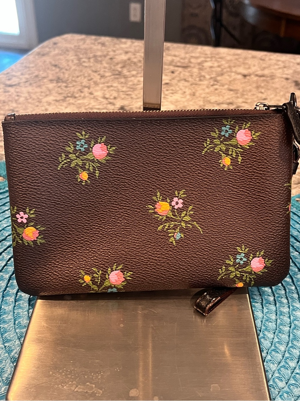 Coach Floral Wristlet with Hangtag - Picture 3 of 14